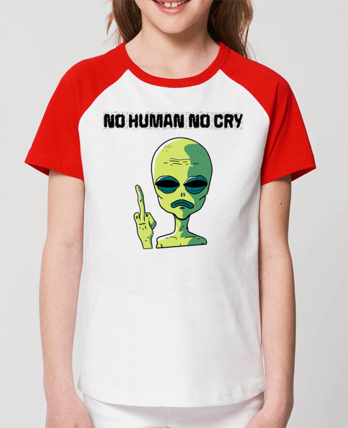 Tee-shirt Enfant No human no cry Par jorrie