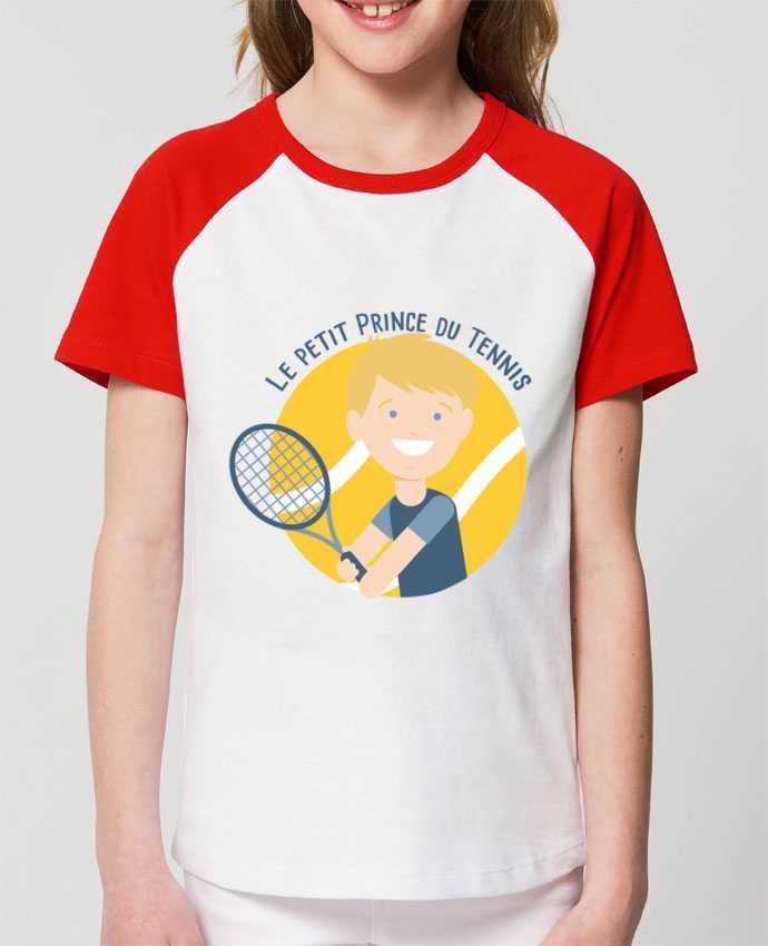 Kids\' contrast short sleeve t-shirt Mini Catcher Short Sleeve Le Petit Prince du Tennis Par Le Petit Prince du Tennis