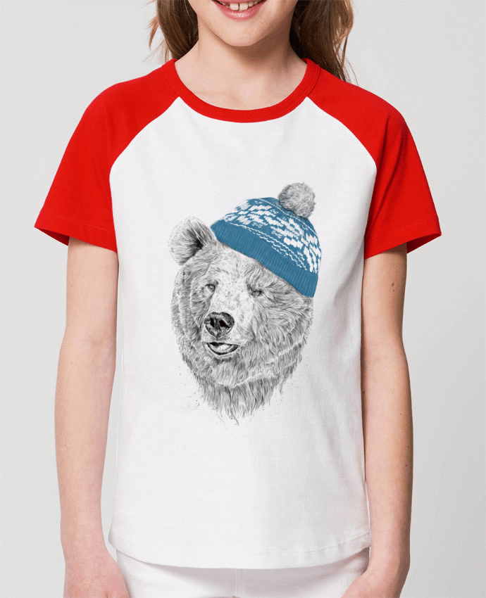 T-shirt Baseball Enfant- Coton - STANLEY MINI CATCHER Hello Winter Par Balàzs Solti