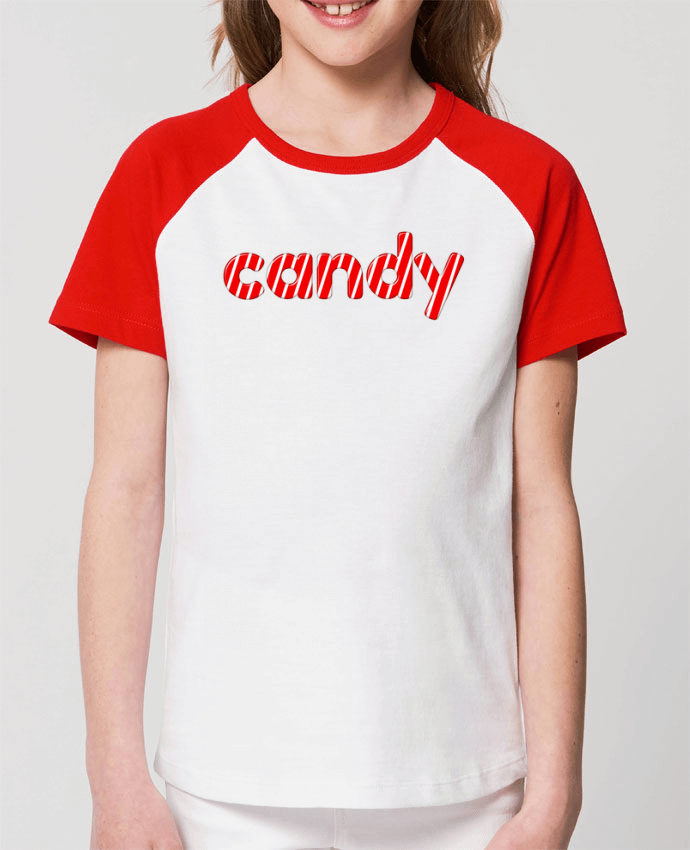 T-shirt Baseball Enfant- Coton - STANLEY MINI CATCHER Candy Par Forgo