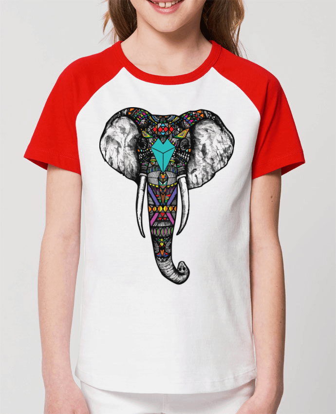 Tee-shirt Enfant Éléphant indien Par jorrie