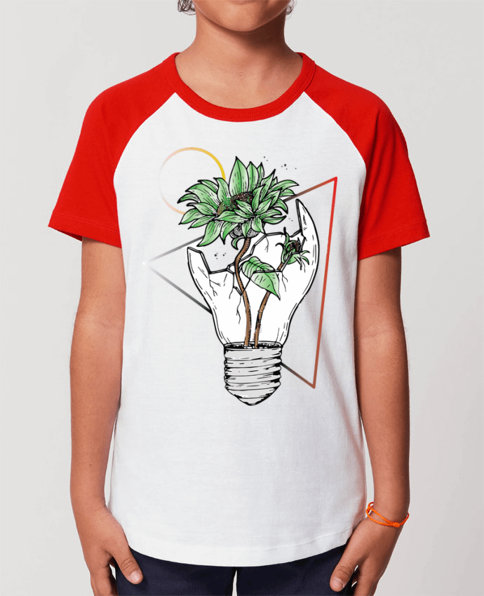 T-shirt Baseball Enfant- Coton - STANLEY MINI CATCHER Ampoule vs la nature Par jorrie