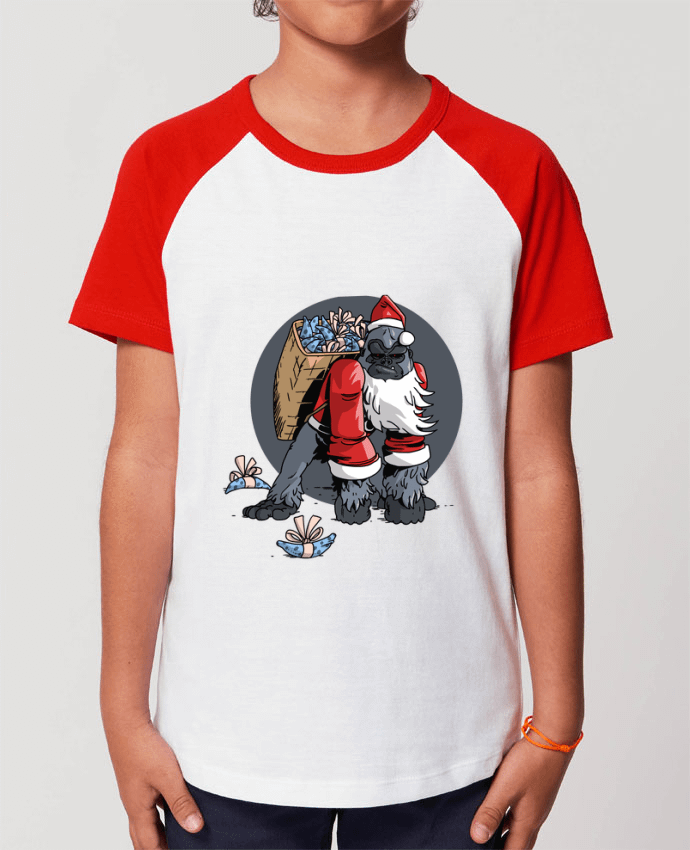 Tee-shirt Enfant Le Noël du Gorille Par Tomi Ax - tomiax.fr