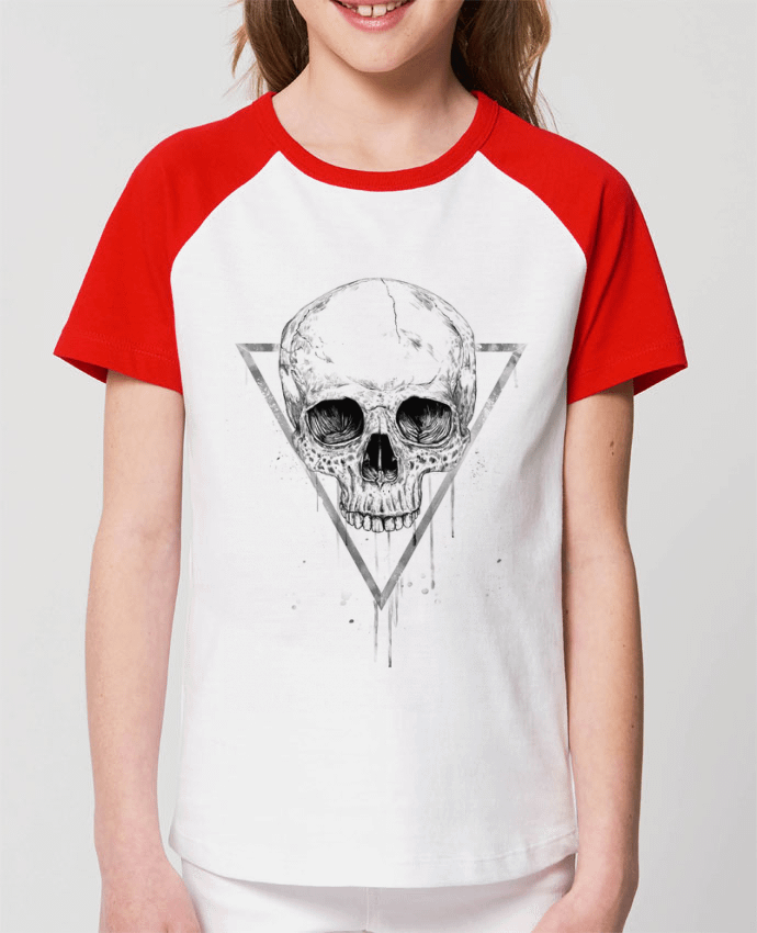 Camiseta Manga Corta Contraste Unisex Stanley MINI CATCHER SHORT SLEEVE Skull in a triangle (bw) Par Balàzs Solti