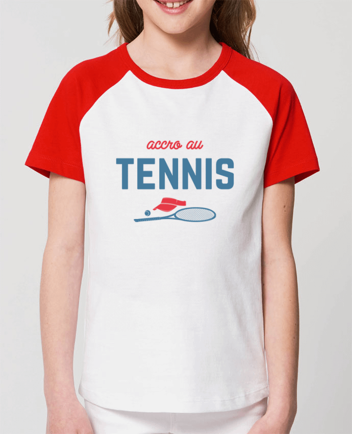 T-shirt Baseball Enfant- Coton - STANLEY MINI CATCHER Accro au tennis Par tunetoo