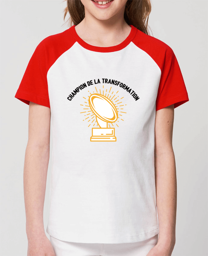 T-shirt Baseball Enfant- Coton - STANLEY MINI CATCHER Champion de la transformation Par tunetoo