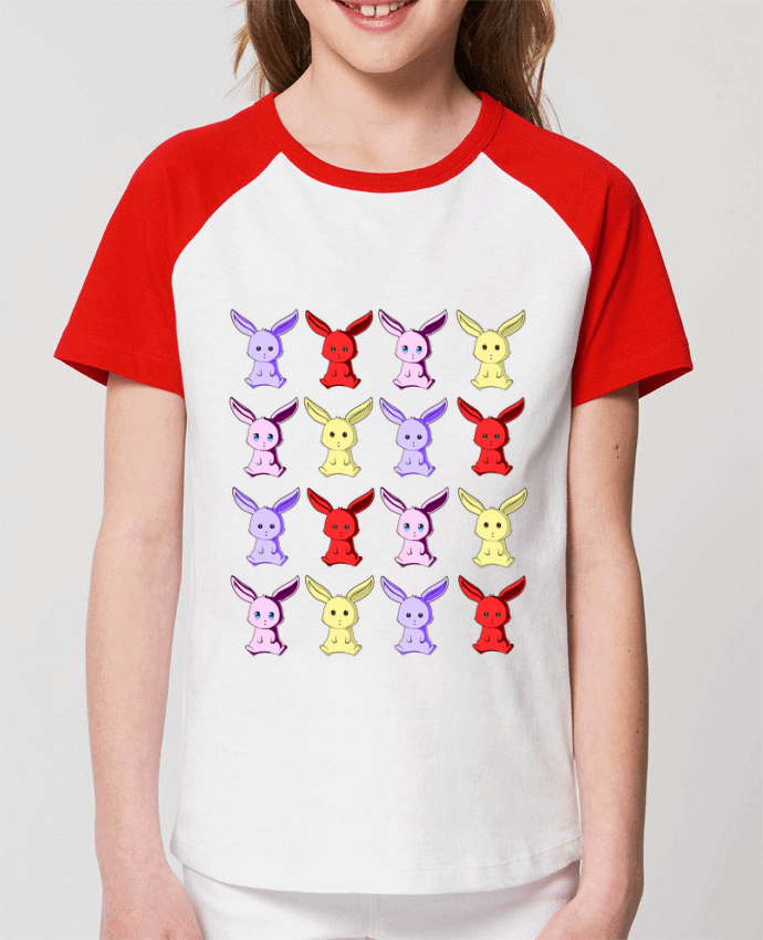 Tee-shirt Enfant Conejitos de Colores Par MaaxLoL