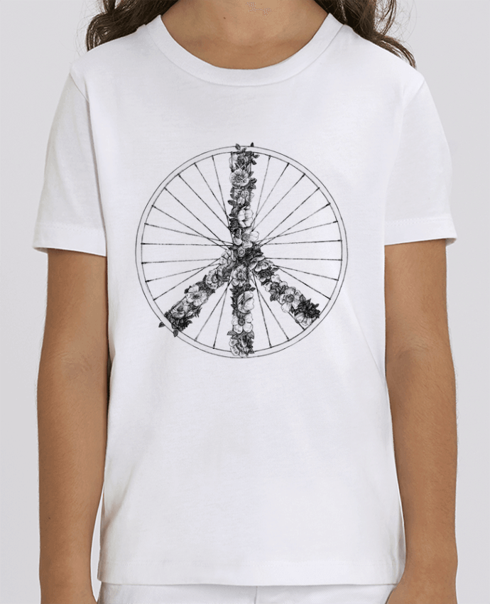 Kids T-shirt Mini Creator Peace and Bike Lines Par Florent Bodart