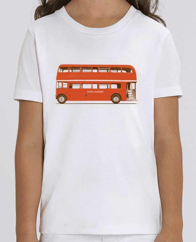 Tee Shirt Enfant Bio Stanley MINI CREATOR Red London Bus Par Florent Bodart