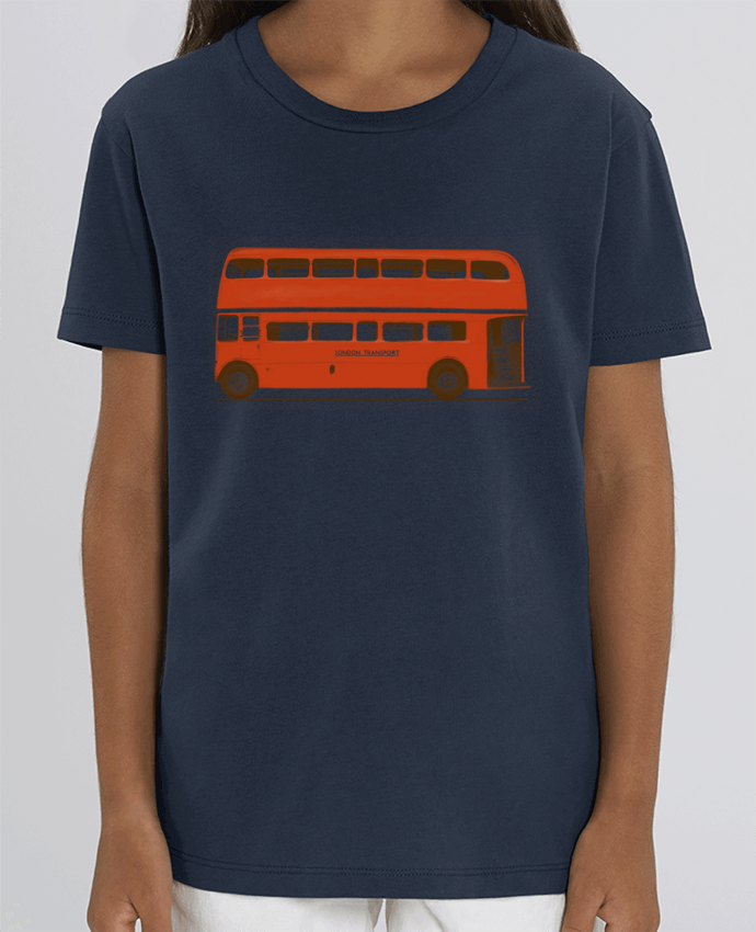 Camiseta Infantil Algodón Orgánico MINI CREATOR Red London Bus Par Florent Bodart