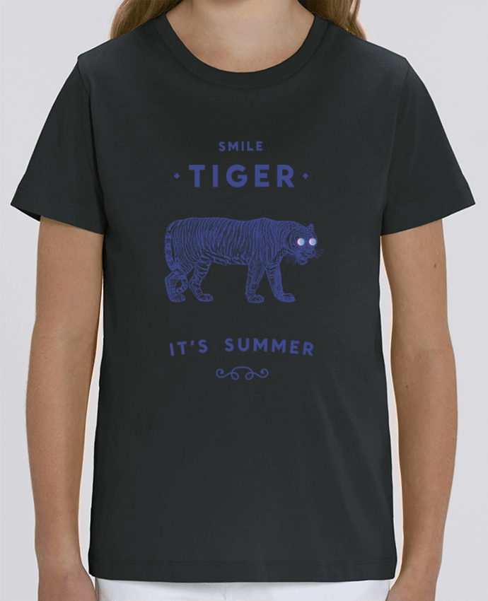 T-shirt Enfant Smile Tiger Par Florent Bodart