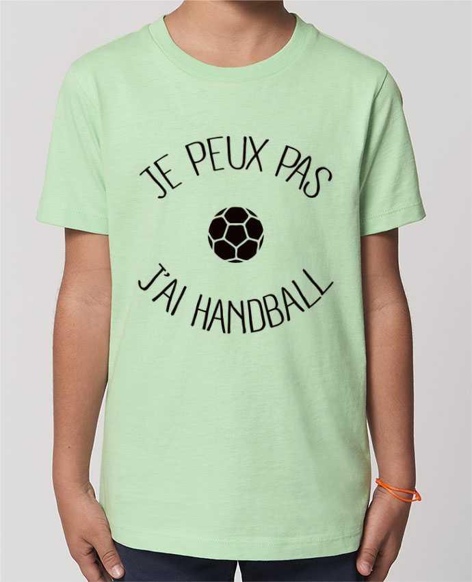 Camiseta Infantil Algodón Orgánico MINI CREATOR Je peux pas j'ai Handball Par Freeyourshirt.com