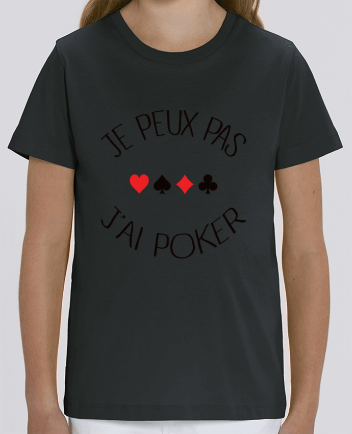 T-shirt Enfant Je peux pas j'ai Poker Par Freeyourshirt.com