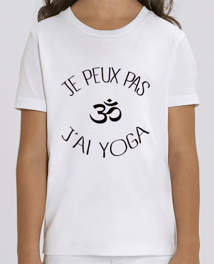 Camiseta Infantil Algodón Orgánico MINI CREATOR Je peux pas j'ai Yoga Par Freeyourshirt.com