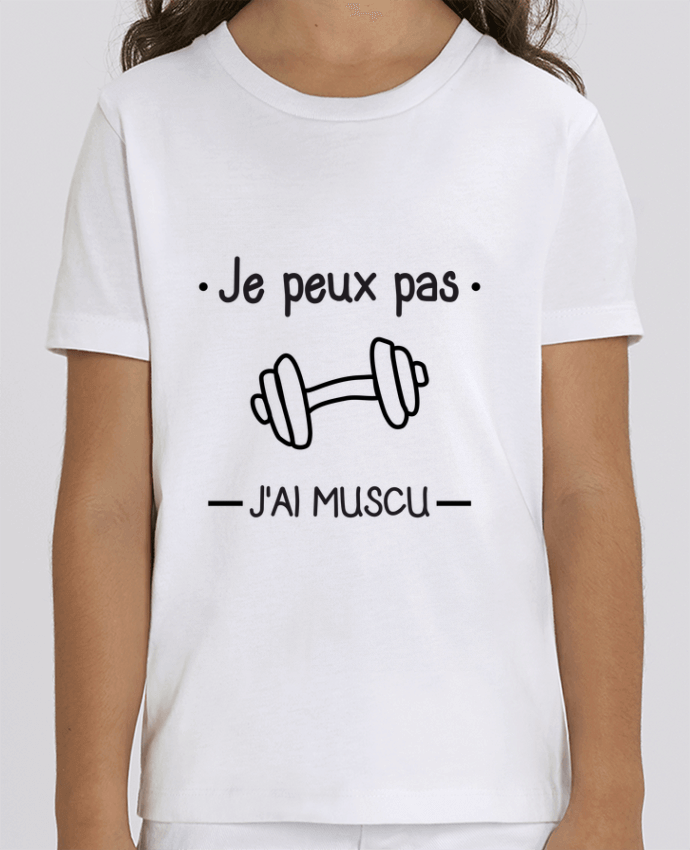 Kids T-shirt Mini Creator Je peux pas j'ai muscu, musculation Par Benichan