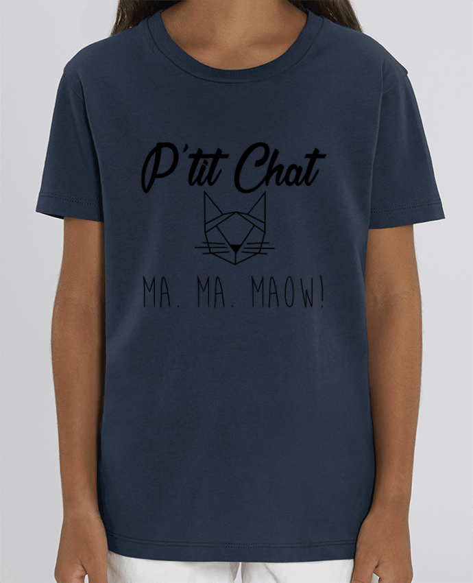 Camiseta Infantil Algodón Orgánico MINI CREATOR p'tit chat Par Zdav