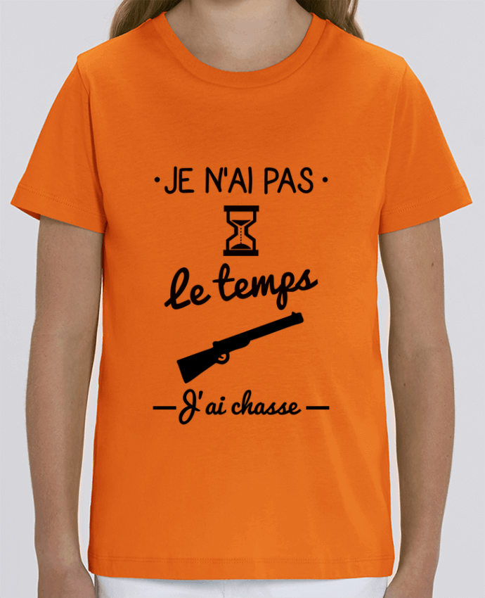 Kids T-shirt Mini Creator Pas le temps j'ai chasse,chasseur Par Benichan