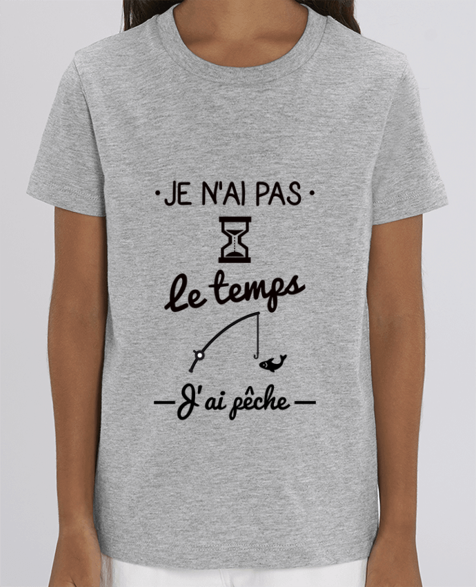 T-shirt Enfant Pas le temps j'ai pêche Par Benichan