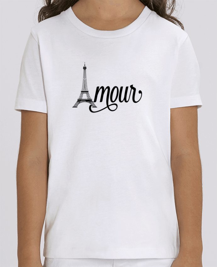 Camiseta Infantil Algodón Orgánico MINI CREATOR Amour Tour Eiffel - Paris Par justsayin