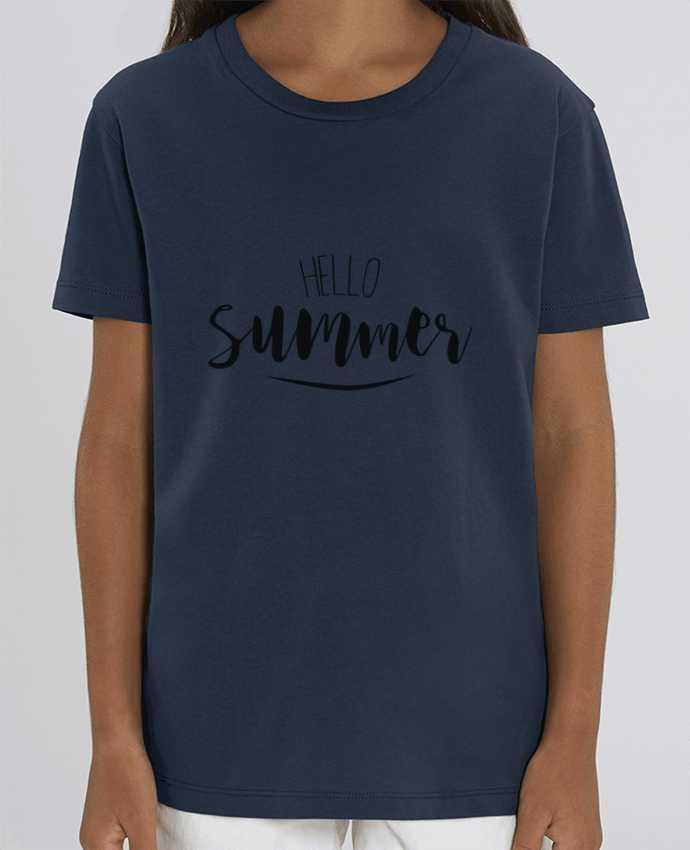 Camiseta Infantil Algodón Orgánico MINI CREATOR Hello Summer ! Par IDÉ'IN