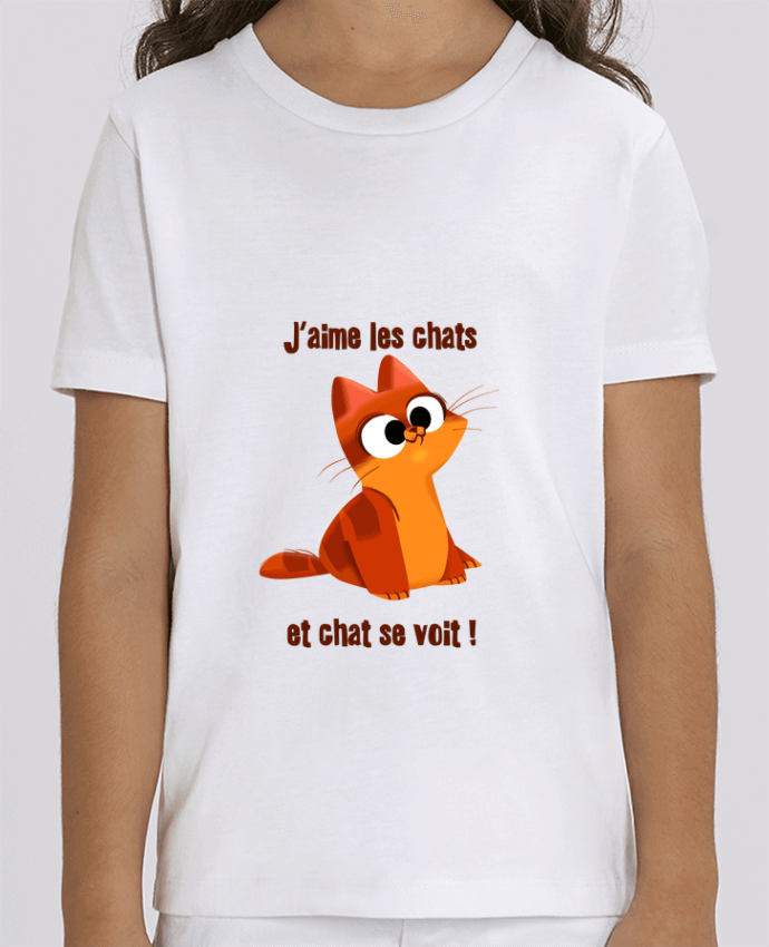 Camiseta Infantil Algodón Orgánico MINI CREATOR Chaton Par emotionstudio
