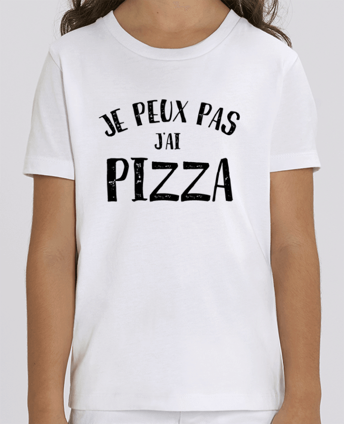 Camiseta Infantil Algodón Orgánico MINI CREATOR Je peux pas j'ai Pizza Par L'Homme Sandwich