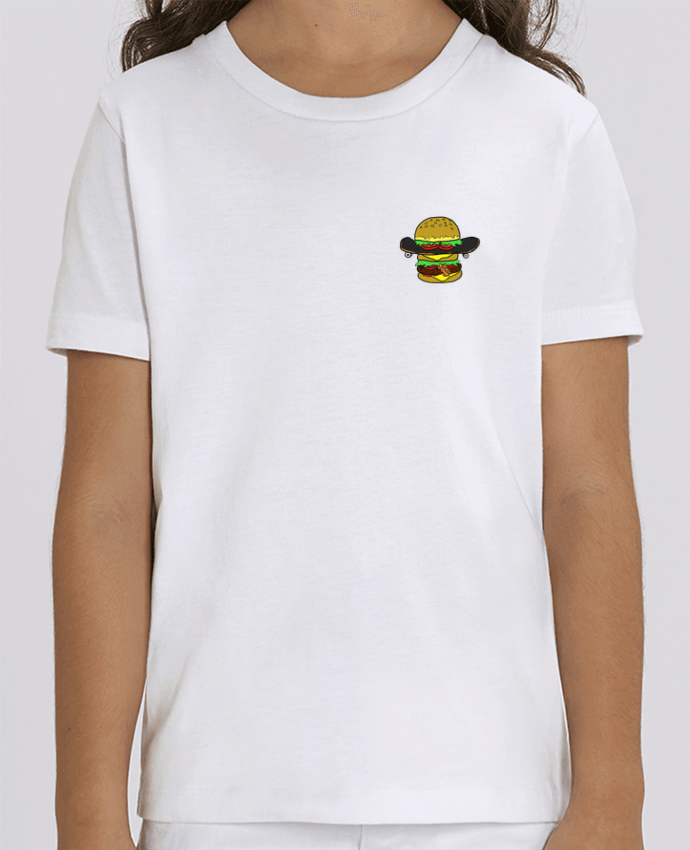 Camiseta Infantil Algodón Orgánico MINI CREATOR Skateburger Par Salade