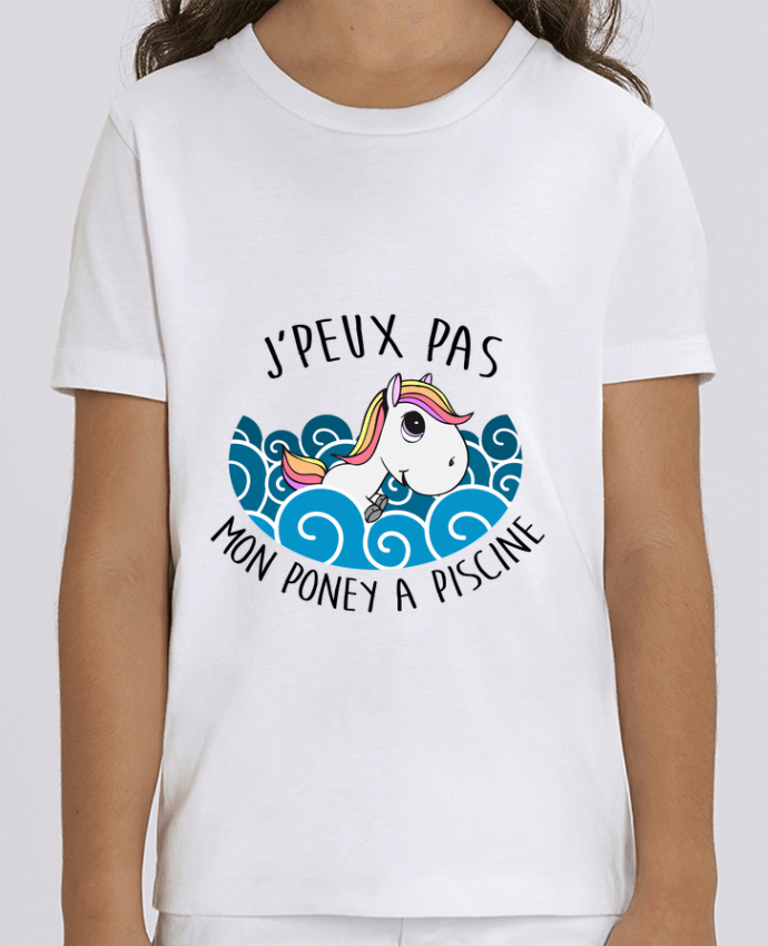 T-shirt Enfant JE PEUX PAS MON PONEY A PISCINE Par FRENCHUP-MAYO