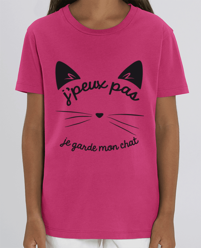 T-shirt Enfant Je peux pas je garde mon chat Par FRENCHUP-MAYO