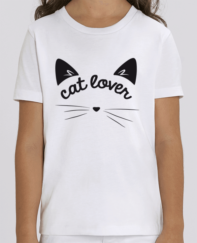 Tee Shirt Enfant Bio Stanley MINI CREATOR Cat lover Par FRENCHUP-MAYO