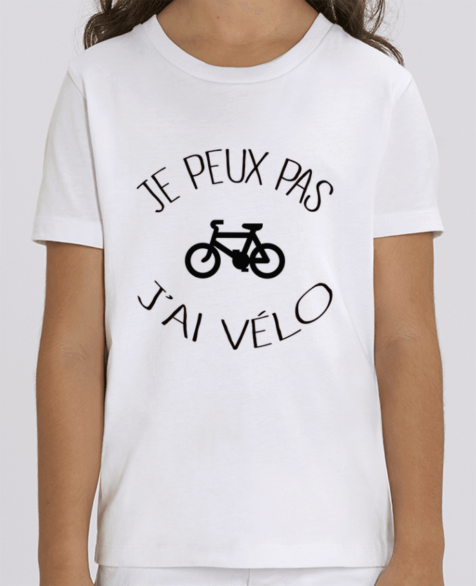 Camiseta Infantil Algodón Orgánico MINI CREATOR Je peux pas j'ai vélo Par Freeyourshirt.com