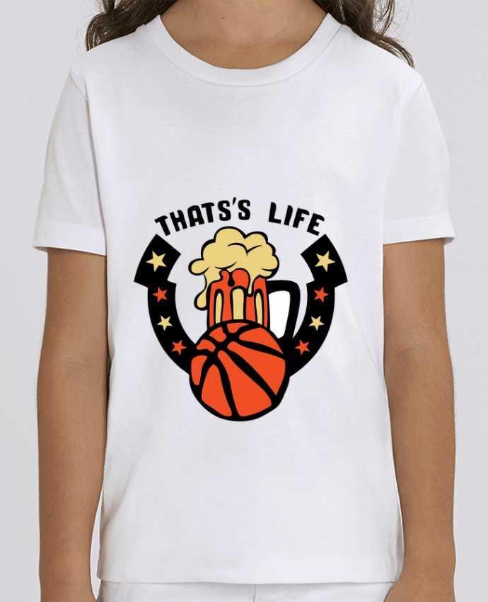 Camiseta Infantil Algodón Orgánico MINI CREATOR basketball biere citation thats s life message Par Achille