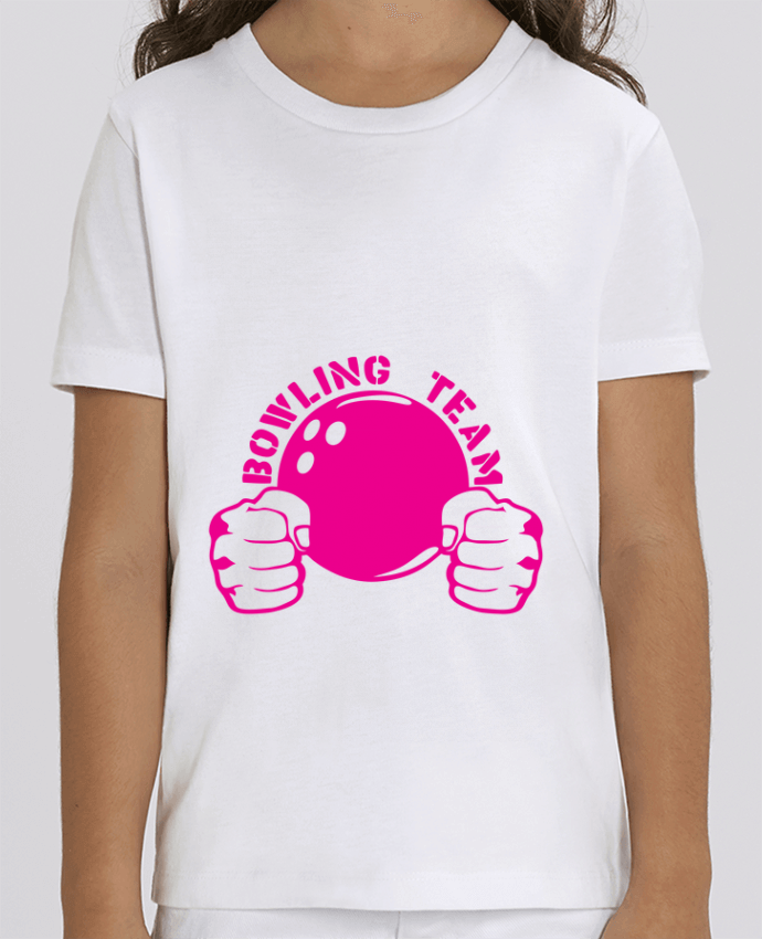 Tee Shirt Enfant Bio Stanley MINI CREATOR bowling team poing fermer logo club Par Achille