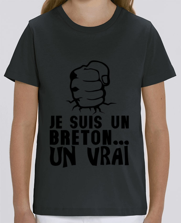 Camiseta Infantil Algodón Orgánico MINI CREATOR breton vrai veritable citation humour Par Achille
