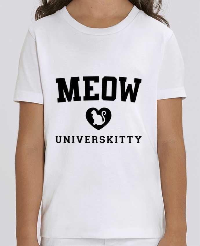 Camiseta Infantil Algodón Orgánico MINI CREATOR Meow Universkitty Par Freeyourshirt.com
