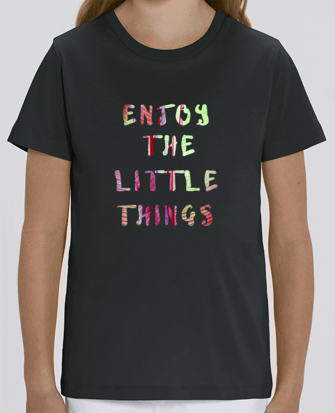 Camiseta Infantil Algodón Orgánico MINI CREATOR Enjoy the little things Par Les Caprices de Filles