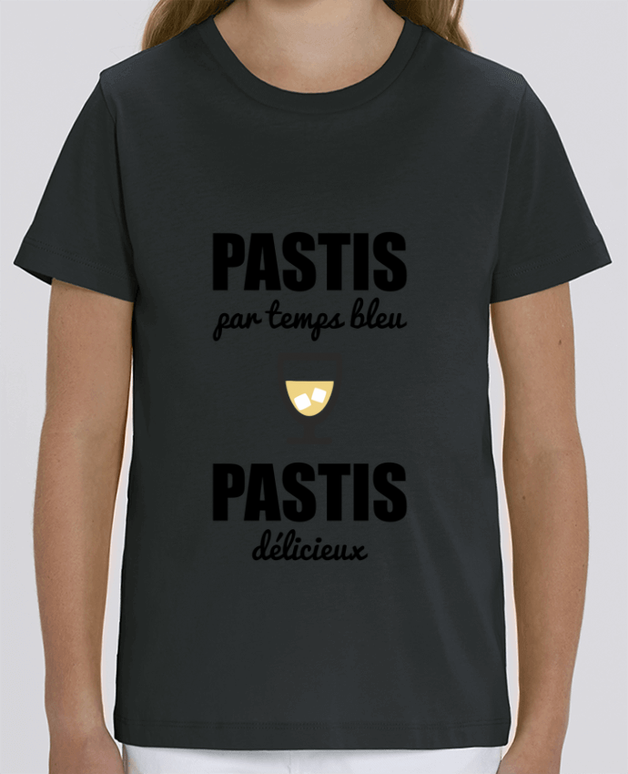 Tee Shirt Enfant Bio Stanley MINI CREATOR Pastis by temps bleu pastis délicieux Par Benichan
