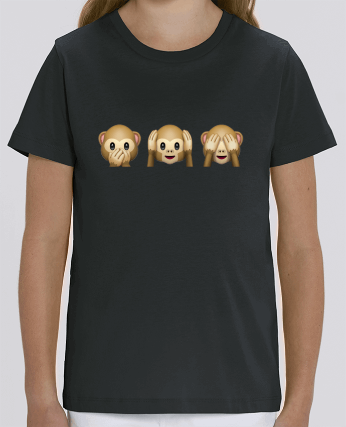 Camiseta Infantil Algodón Orgánico MINI CREATOR Three monkeys Par Bichette