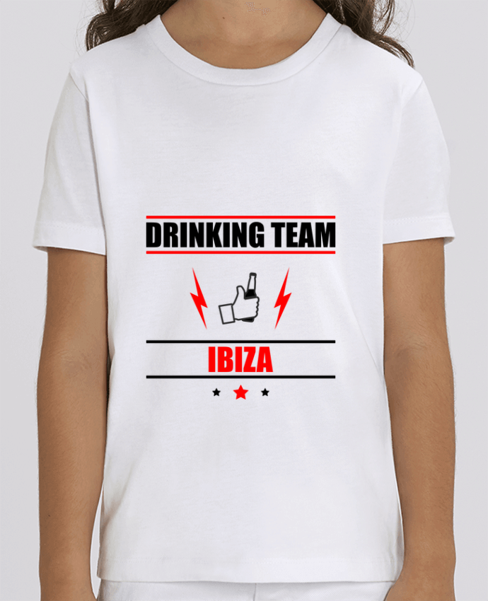 Camiseta Infantil Algodón Orgánico MINI CREATOR Drinking Team Ibiza Par Benichan