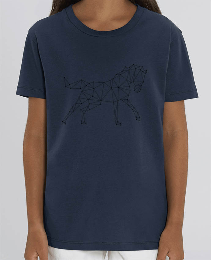 Camiseta Infantil Algodón Orgánico MINI CREATOR horse - géométrique Par /wait-design