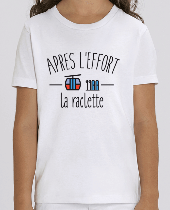Camiseta Infantil Algodón Orgánico MINI CREATOR Après l'effort, la raclette Par FRENCHUP-MAYO