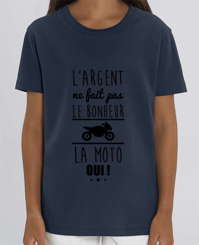 Kids T-shirt Mini Creator L'argent ne fait pas le bonheur la moto oui ! Par Benichan