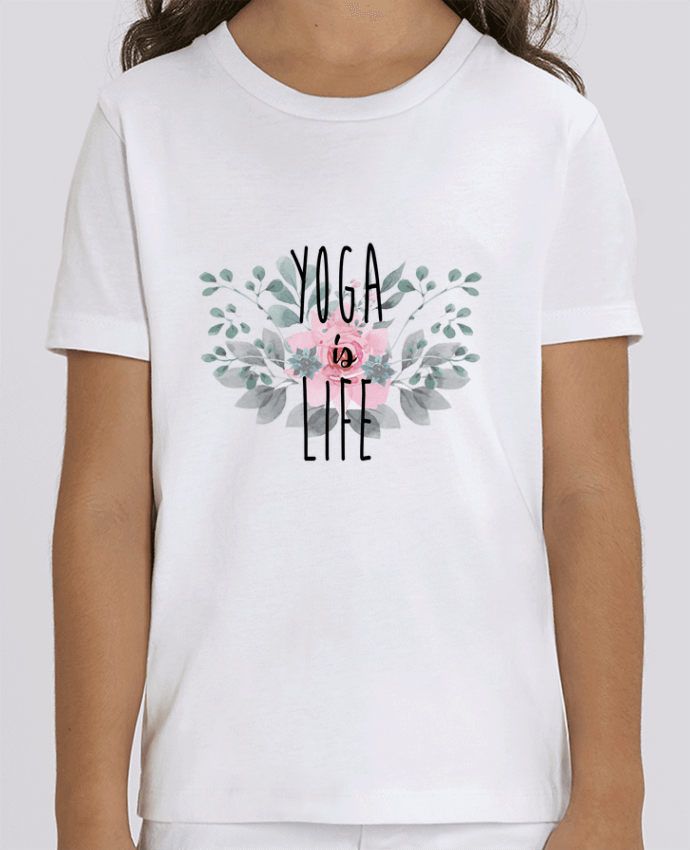 Camiseta Infantil Algodón Orgánico MINI CREATOR Yoga is life Par tunetoo