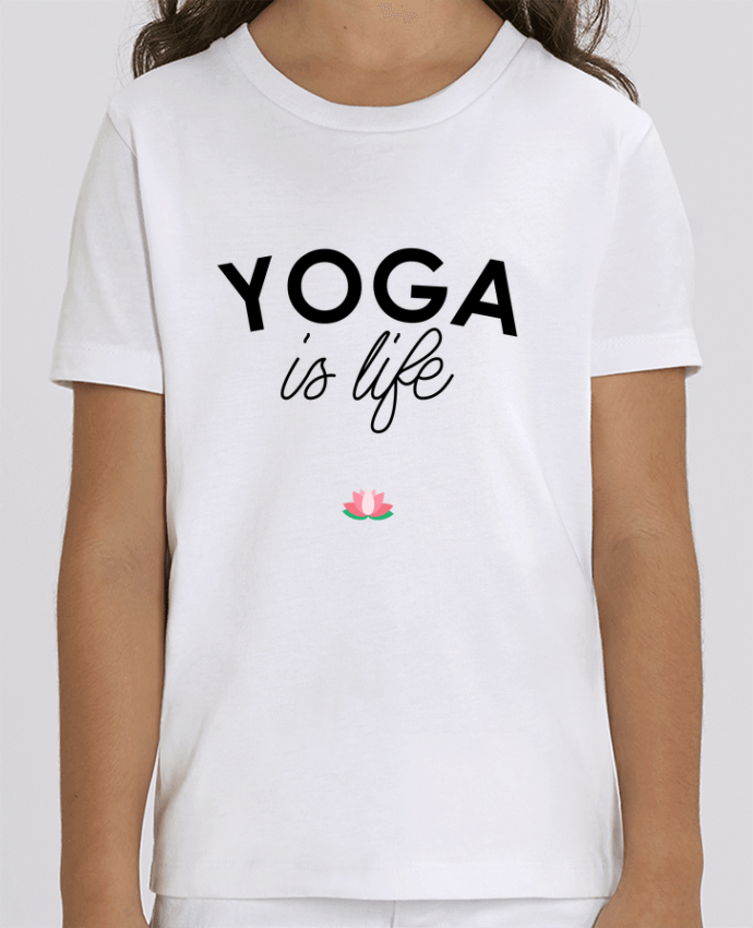 Camiseta Infantil Algodón Orgánico MINI CREATOR Yoga is life Par tunetoo