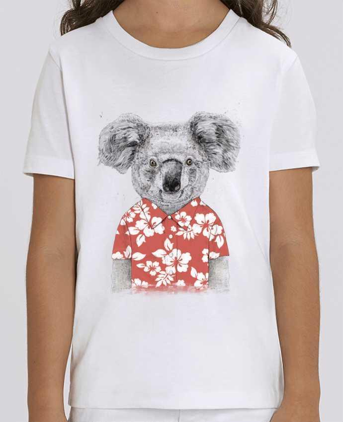 Tee Shirt Enfant Bio Stanley MINI CREATOR Summer koala Par Balàzs Solti