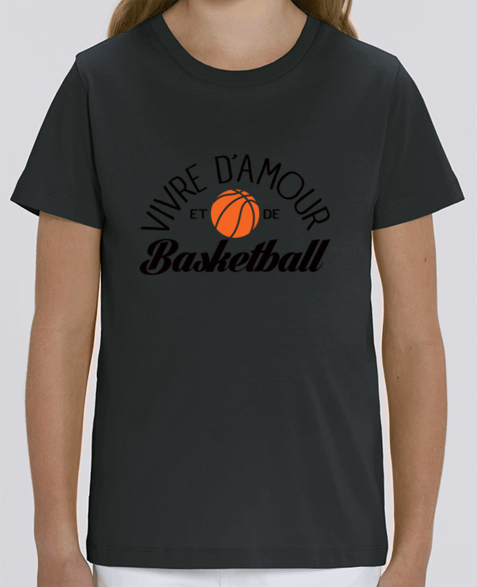 T-shirt Enfant Vivre d'Amour et de Basketball Par Freeyourshirt.com