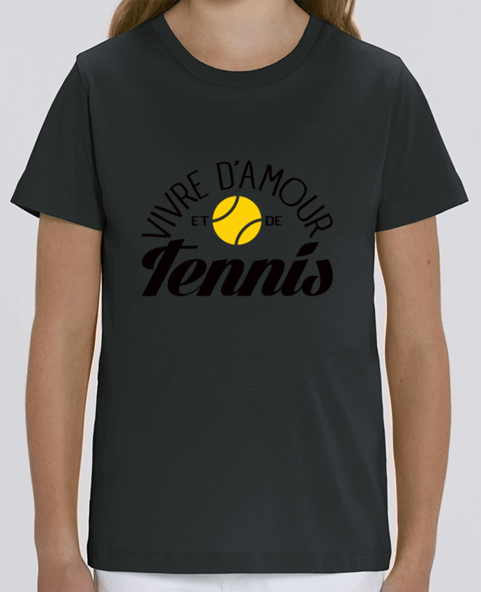 Camiseta Infantil Algodón Orgánico MINI CREATOR Vivre d'Amour et de Tennis Par Freeyourshirt.com