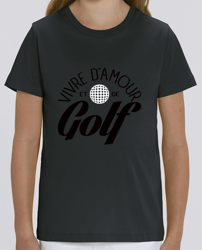 T-shirt Enfant Vivre d'Amour et de Golf Par Freeyourshirt.com