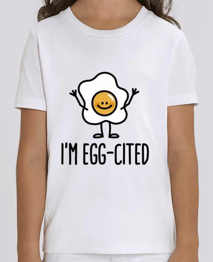 Tee Shirt Enfant Bio Stanley MINI CREATOR I'm egg-cited Par LaundryFactory