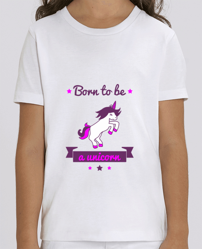 Tee Shirt Enfant Bio Stanley MINI CREATOR Born to be a unicorn Par Benichan